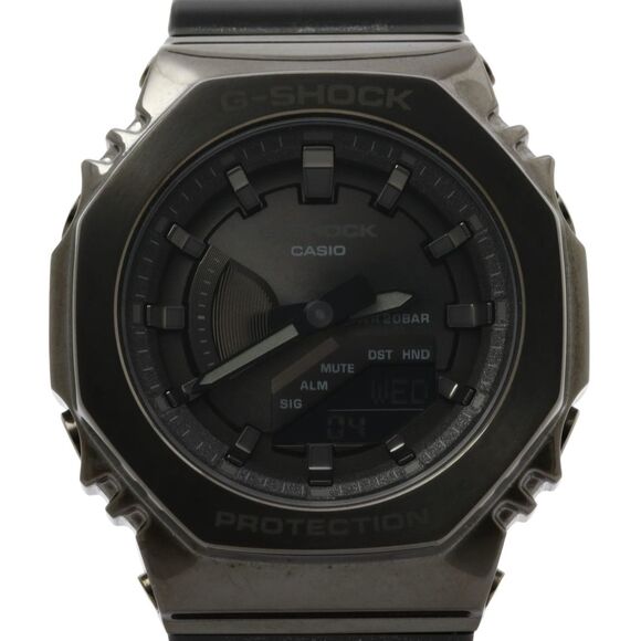 CASIO GSHOCK ANALOG DIGITAL WOMEN WATCH GMS2100B8AJF Black Dial Resin/SS Wome...